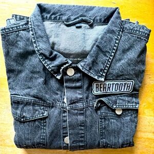 Men’s black denim Beartooth jacket